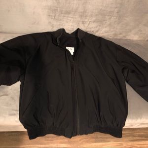 Black bomber jacket